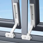 Shiliu - 2 pices baby safety window restrictor, verrou de scurit pour enfants et animaux domestiques, ...