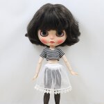 T - shirt rayé pour poupées de 12 pouces, avec bas, robe et sous - vêtements, 1 / 6 T - shirt rayé pour poupées de 12 pouces, avec bas, robe et sous - vêtements, 1 / 6