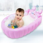 Siège de bain gonflable pour, forme de dessin bleu, pliable, portable, baignoires de voyage pour bébés, ... Siège de bain gonflable pour, forme de dessin bleu, pliable, portable, baignoires de voyage pour bébés, ...
