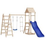 Siège de balançoire avec echelle de corde bleu 37x15 cm pe Siège de balançoire avec echelle de corde bleu 37x15 cm pe