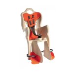 Siege bebe velo bellelli b - one clamp beige / orange