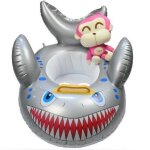 Sige de piscine gonflable, flotteur requin, accessoires de piscine en plastique pour enfants, cercle ...