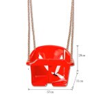 Siège pivotant en corde avec corde et anneaux de montage, balançoire en plastique pour enfants, bébés ... Siège pivotant en corde avec corde et anneaux de montage, balançoire en plastique pour enfants, bébés ...