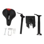 Siège de scooter électrique pliable sans poinçonnage, selle de scooter en mousse absorbant les chocs ... Siège de scooter électrique pliable sans poinçonnage, selle de scooter en mousse absorbant les chocs ...