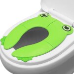 Si�ge de toilette pliable de voyage grenouille pour enfants housse d'apprentissage de la propret� amusante ...