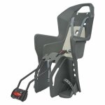 Si�ge de v�lo arri�re avec fixation cadre enfant polisport koolah 29  - gris charbon / beige - tu