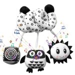 Sige de voiture pour bb, jouet en peluche souple, jouet mobile suspendu, animaux mignons, cloche de ...