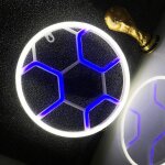 Sign de football lumineux, chambre gar�on / fille, d�coration de magasin d'articles de sport, cadeau ...