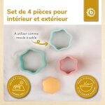 Silocone stacking tower flower  tropical vibes  bpa - freestacking cup for babystacking tower baby stacking ...