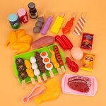 Simulation de barbecue sushi pour enfants, jouet de simulation sashimi, cuisine japonaise, poulet frit, ...