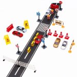 Simulation de barrage routier 1:12 pour maison de poup�e, mod�le de d�coration, jouet diy pour enfants ...