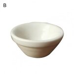 Simulation de bols de riz ronds miniatures en c�ramique, mod�le de d�coration de maison de poup�e a faire ...