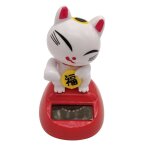 Simulation d'nergie solaire chat porte - bonheur chinois, joli ornement d'intrieur, dcoration pour ...