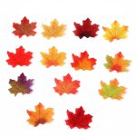 Simulation de feuille d'rable de 8cm, 100 / 200 pices, amnagement du site d'anniversaire de mariage, ...
