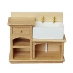 Simulation de lavabo pour maison de poupée, ornement compact, durable, echelle 1 / 12 Simulation de lavabo pour maison de poupée, ornement compact, durable, echelle 1 / 12