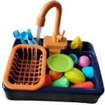 Simulation de lave - vaisselle, jouet de cuisine pour enfants, sortie d'eau electrique, lave - vaisselle, ...