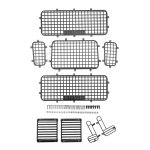 Simulation de maille de fenêtre en métal rc exquise, empêche les rayures, protection de fenêtre de défenseur ... Simulation de maille de fenêtre en métal rc exquise, empêche les rayures, protection de fenêtre de défenseur ...