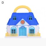 Simulation de maison de poup�e de princesse miniature diy, ch�teau de villa, mod�le jouet educatif