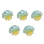 Simulation d'ornement en r�sine miniature, 5 pi�ces, bricolage de coquillages pour maison de poup�e, ...