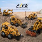 Simulation d'une pelleteuse rc, 5 couleurs, construction tlcommande, camion bulldozer, contrle d'mote, ...
