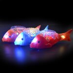 Simulation de poisson nageur electrique, jouets educatifs pour enfants, son, eclairage led, jeu d'interaction ...