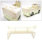 Simulation de spoiler de carrosserie de camion rc, mise a niveau de voiture rc miniature de modification ...