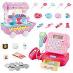 Simulation de supermarch� pour enfants, jouet de cuisine, caisse enregistreuse, bonbons, glaces, caddie, ...