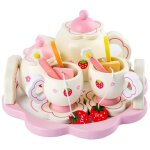 Simulation tasse a th� en bois pour enfants, th� de l'apr�s - midi, cuisine, jouet de simulation, cadeaux ...