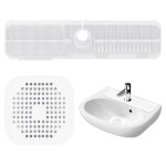 Sjzg - 1 coussin de rtention d'eau et 1 couvercle de siphon de sol, coussin d'vier de robinet, coussin ...