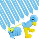 Sjzg - lot de 100 ballons longs en latex epais pour guirlande de ballons, ballons fins en latex a torsion ...