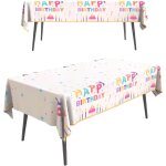 Sjzg - lot de 2 nappes de fête d'anniversaire, 137, 2 x 182, 9 cm, pour garçons et filles, confettis ... Sjzg - lot de 2 nappes de fête d'anniversaire, 137, 2 x 182, 9 cm, pour garçons et filles, confettis ...