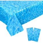 Sjzg - 2pcs a usage unique nappe vague océan, 137x274cm plastique couverture de table imprimée sous - ... Sjzg - 2pcs a usage unique nappe vague océan, 137x274cm plastique couverture de table imprimée sous - ...