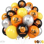 Sjzg - lot de 30 ballons de basket - ball en latex imprimé pour fête sur le thème du sport, décorations ... Sjzg - lot de 30 ballons de basket - ball en latex imprimé pour fête sur le thème du sport, décorations ...