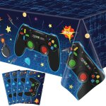 Sjzg - lot de 4 nappes pour jeux vido dcoration d'anniversaire de jeu vido fournitures de fte de ...