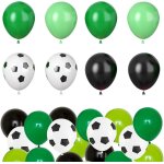 Sjzg - 40 ballons de fête d'anniversaire en latex, 12 noir blanc vert classique ballons football imprimé, ... Sjzg - 40 ballons de fête d'anniversaire en latex, 12 noir blanc vert classique ballons football imprimé, ...