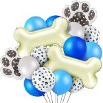 Sjzg - lot de 48 ballons d'anniversaire pour chien ¿ ballons dcoratifs de fte d'anniversaire avec ...