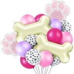 Sjzg - lot de 48 ballons d'anniversaire pour chien u2013 ballons dcoratifs de fte d'anniversaire avec ...