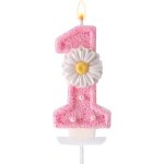 Sjzg - bougie d'anniversaire rose numéro 1, 7, 1cm bougie d'anniversaire a paillettes avec plateau bâton ... Sjzg - bougie d'anniversaire rose numéro 1, 7, 1cm bougie d'anniversaire a paillettes avec plateau bâton ...