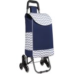 Sjzg - chariot de courses pliable 2 en 1 poussette de march avec sac amovible montant escalier lgere ...
