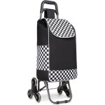 Sjzg - chariot de courses pliable 2 en 1 poussette de march avec sac amovible montant escalier lgere ...