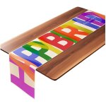 Sjzg - chemin de table anniversaire, nappe anniversaire 183 x 33 cm, d�coration d'anniversaire, pour ...