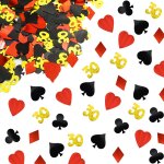 Sjzg - confettis 30 ans d�coration d'anniversaire poker el�ment d�coration a disperser 30e anniversaire ...