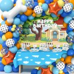 Sjzg - décoration de ballons d'anniversaire sur le thème des chiens et des chiots. arc de ballons de ... Sjzg - décoration de ballons d'anniversaire sur le thème des chiens et des chiots. arc de ballons de ...