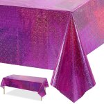 Sjzg - iridescence nappe rectangulaire jetable en plastique holographique brillant pour garçons ou filles ... Sjzg - iridescence nappe rectangulaire jetable en plastique holographique brillant pour garçons ou filles ...
