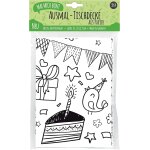 Sjzg - nappe en papier a colorier, motif : anniversaire, nappe a colorier anniversaire, images a colorier ...