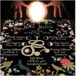 Sjzg - nappe de tarot cartes de tarot nappe lune phases fleurs couverture autel spirituel autel tarot ...