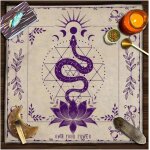 Sjzg - nappe de tarot cartes de tarot nappe lune phases fleurs couverture autel spirituel autel tarot ... Sjzg - nappe de tarot cartes de tarot nappe lune phases fleurs couverture autel spirituel autel tarot ...