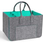 Sjzg - panier de courses (gris et bleu ciel)