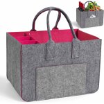 Sjzg - panier de courses (gris et rose) Sjzg - panier de courses (gris et rose)