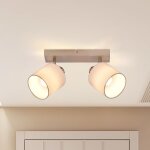 Sjzg - plafonnier spot de plafond - 2 spots nickel eclairage de plafond e14 applique murale rtro pour ...